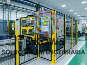 Home 5 Adequação NR-12 com instalação de proteção de segurança em máquina industrial